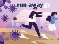 Định nghĩa của từ <b>run away</b>