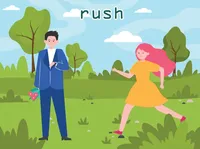 Định nghĩa của từ <b>rush</b>