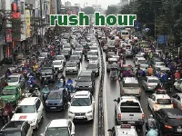 Định nghĩa của từ <b>rush hour</b>