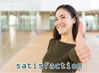 Định nghĩa của từ <b>satisfaction</b>