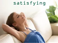 Định nghĩa của từ <b>satisfying</b>