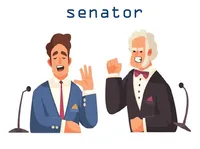 Định nghĩa của từ <b>senator</b>