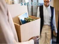 Định nghĩa của từ <b>settle</b>