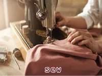 Định nghĩa của từ <b>sew</b>