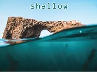 Định nghĩa của từ <b>shallow</b>