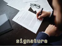 Định nghĩa của từ <b>signature</b>