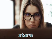 Định nghĩa của từ <b>stare</b>