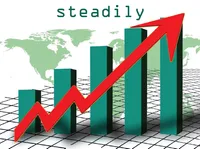 Định nghĩa của từ <b>steadily</b>