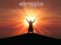 Định nghĩa của từ <b>struggle</b>