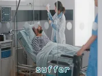 Định nghĩa của từ <b>suffer</b>