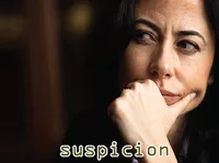 Định nghĩa của từ <b>suspicion</b>