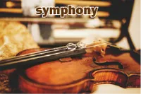 Định nghĩa của từ <b>symphony</b>