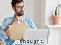 Định nghĩa của từ <b>thought</b>