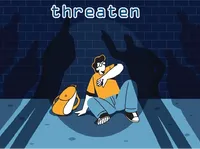 Định nghĩa của từ <b>threaten</b>
