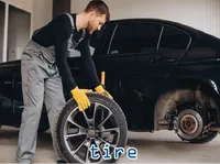 Định nghĩa của từ <b>tire</b>