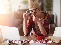 Định nghĩa của từ <b>uncomfortable</b>