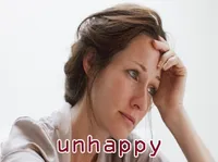 Định nghĩa của từ <b>unhappy</b>