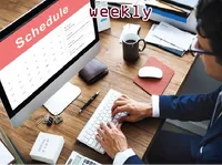Định nghĩa của từ <b>weekly</b>