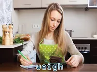Định nghĩa của từ <b>weigh</b>