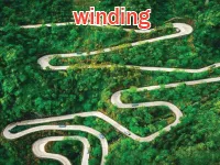 Định nghĩa của từ <b>winding</b>