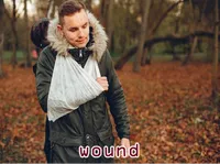 Định nghĩa của từ <b>wound</b>