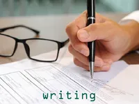 Định nghĩa của từ <b>writing</b>