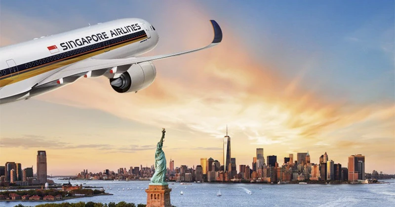 I bought the ticket yesterday. I am flying to New York tomorrow.